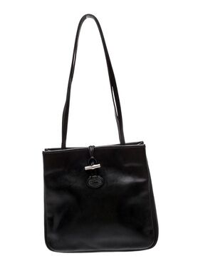 Vintage Longchamp Leather Shoulder Tote Bag